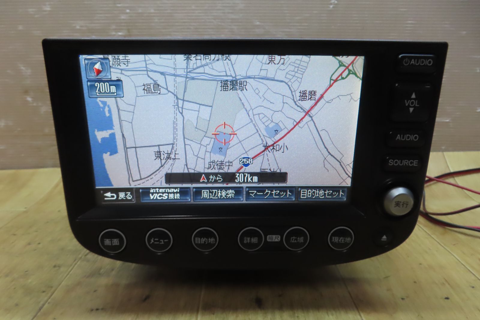 付 F2229|ホンダ純正 フィット GE8 39540-TF0-003 NH700L 純正ナビ 地図2009年 Bluetooth内蔵 CD DVD再生OK 本体のみ