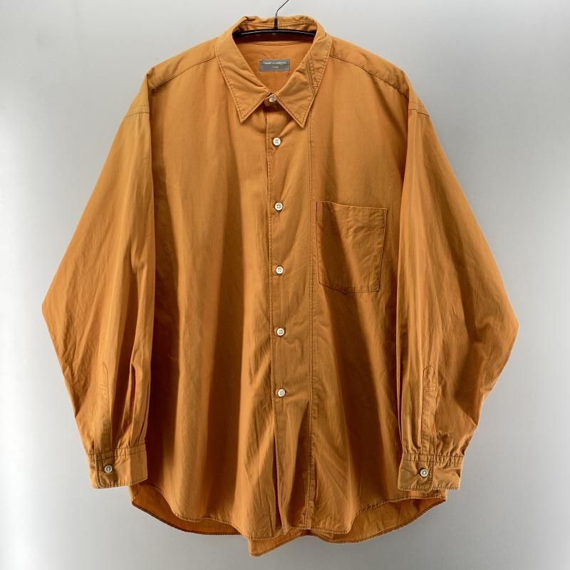 【中古】コムデギャルソン COMME des GARCONS HOMME 90s L/Sシャツ オレンジ size L相当 コムデギャルソン[24]
