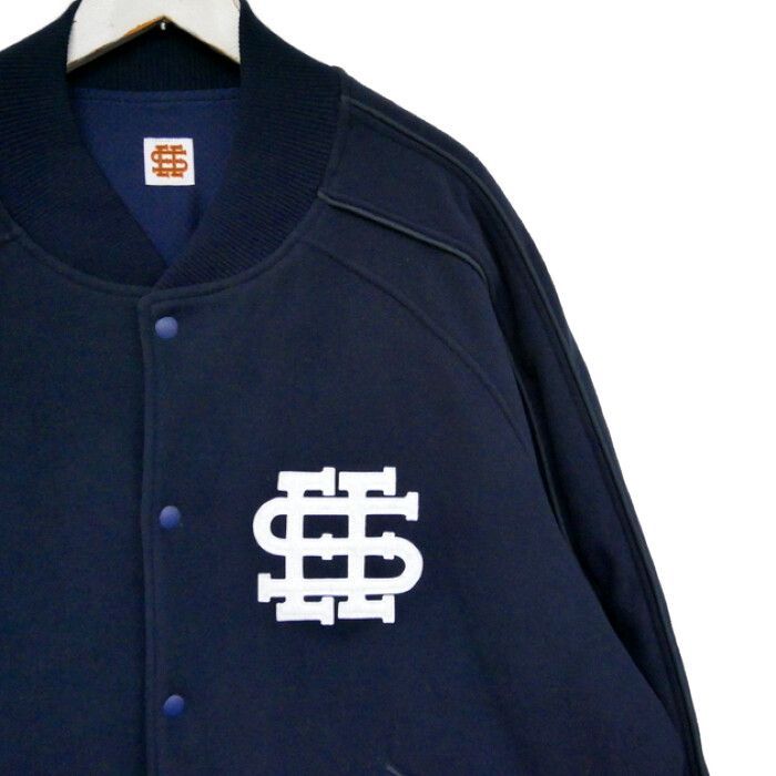 SEE SEE×fridge SETAGAYA SEESEE シーシー フリッジ世田谷 別注 国内正規 FLEECE STADIUM JACKET  フリーススタジアムジャケット スタジャン NAVY ネイビー 紺 XXL - メルカリ