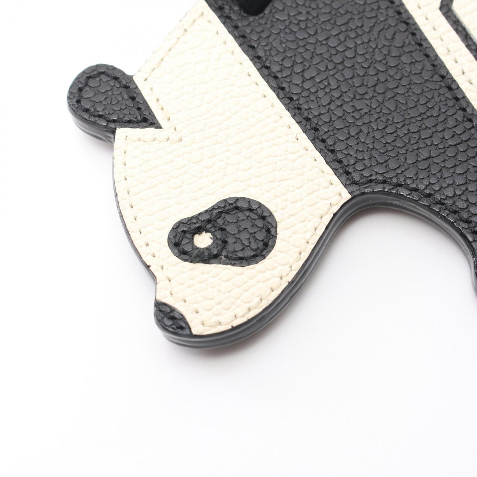 希少 ヴァレクストラ パンダ チャーム ストラップ 白 黒 レザー 新品同様 希少 ヴァレクストラ パンダ チャーム ストラップ 白 黒 レザー 新品