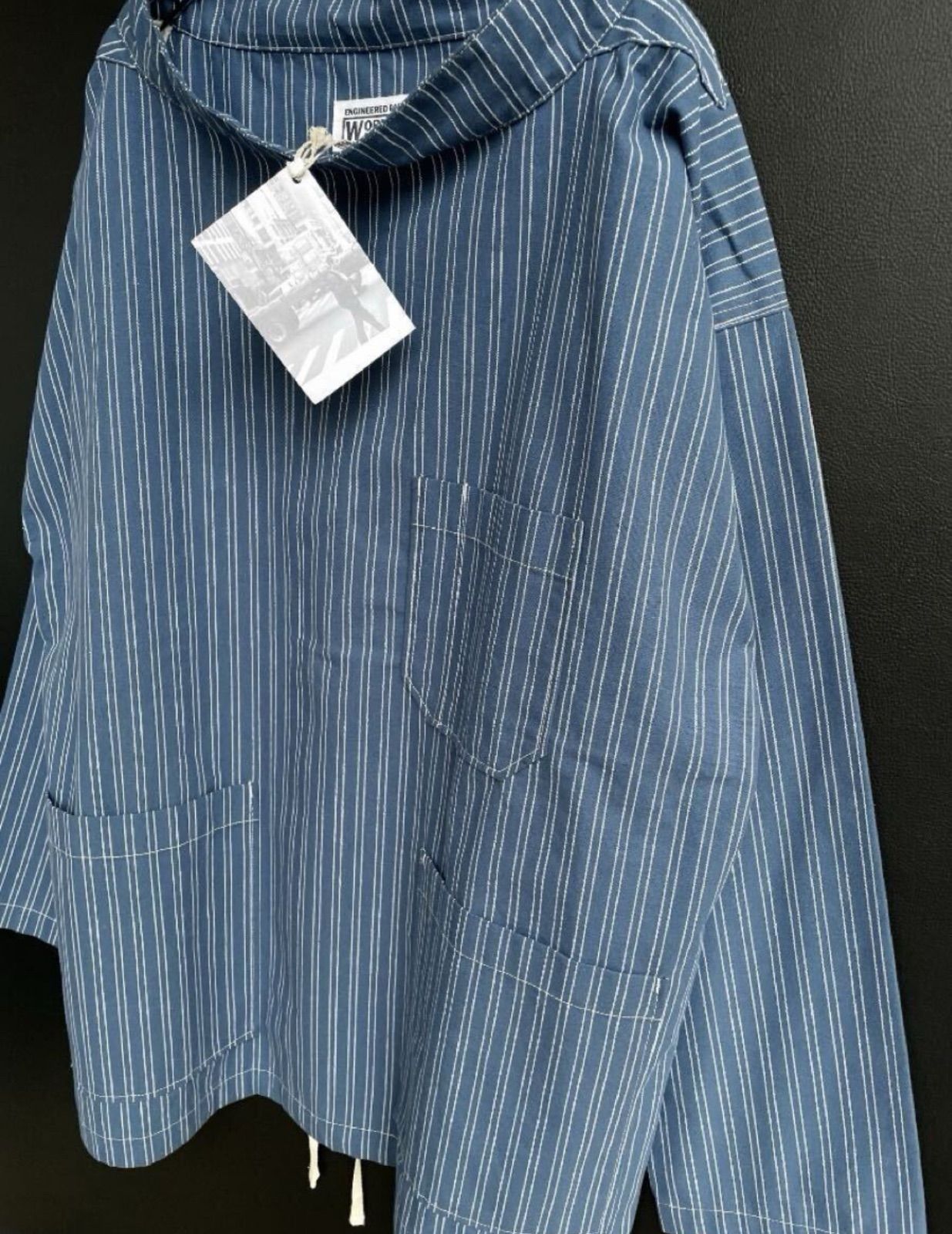 ENGINEERED GARMENTS M 花柄ストライプシャツ