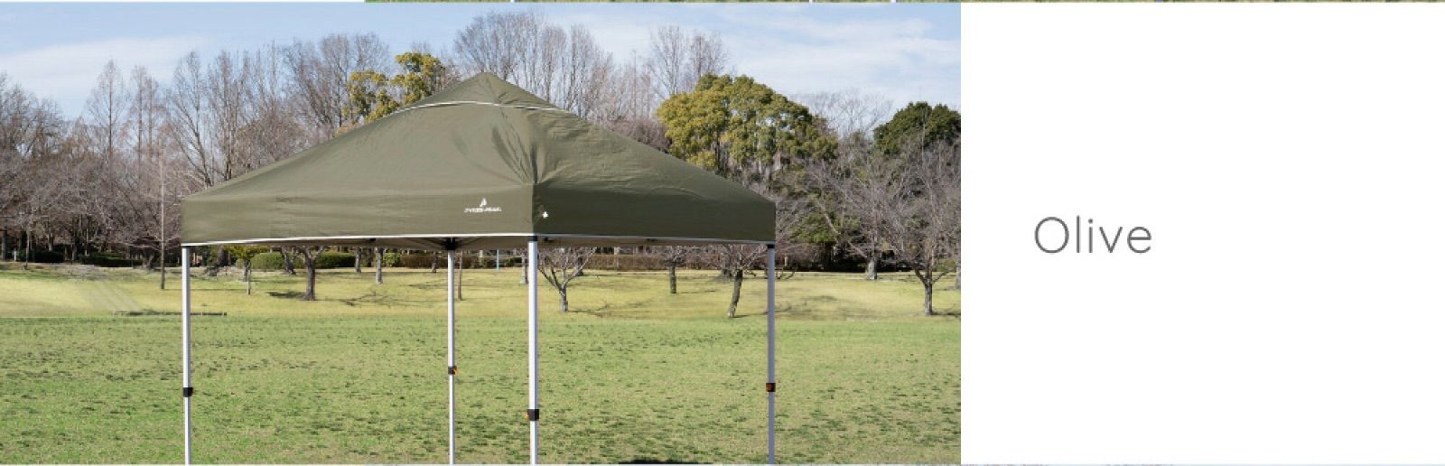 P0335 タープテント 3.0×3.0m オリーブシルバーコーティング 251015-5 OLIVEOS_COM_TR