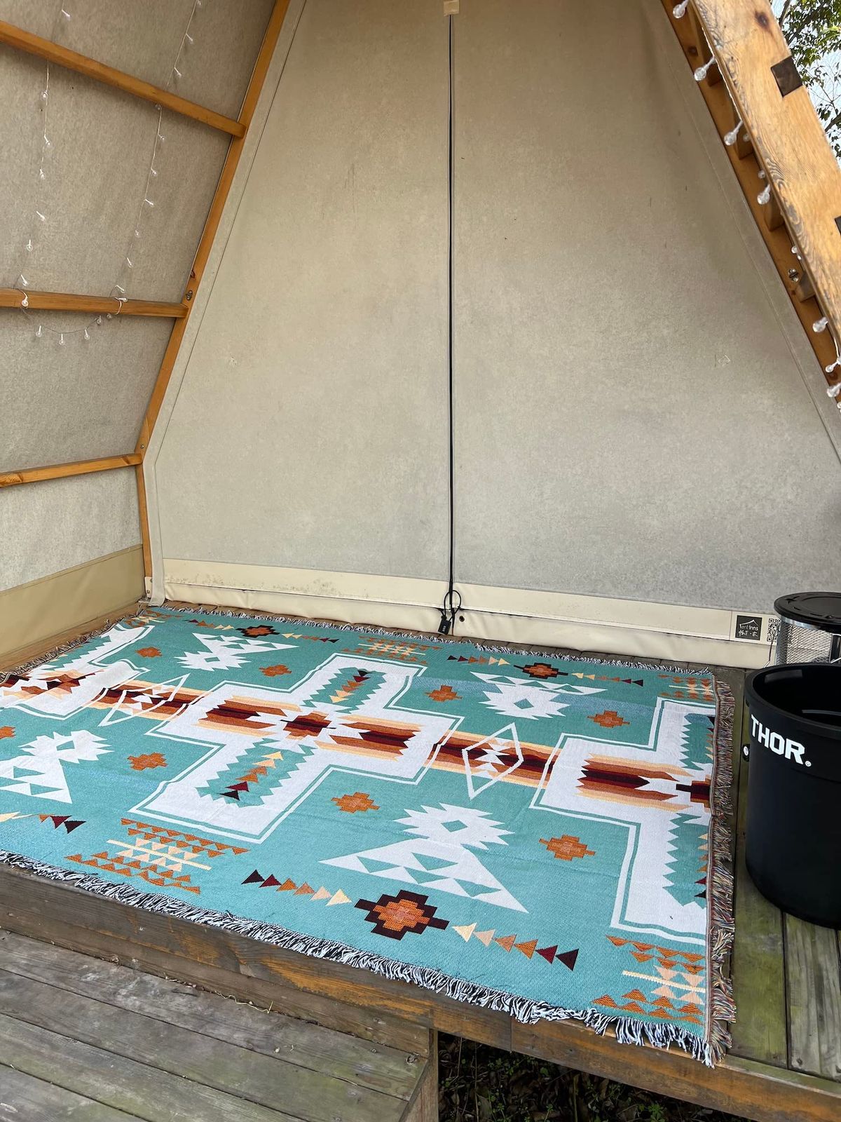 サラサ ブランケット [Yellow×Red× Multi] サラサ | zakurotokyo サラサ ブランケット [Yellow×Red× Multi]