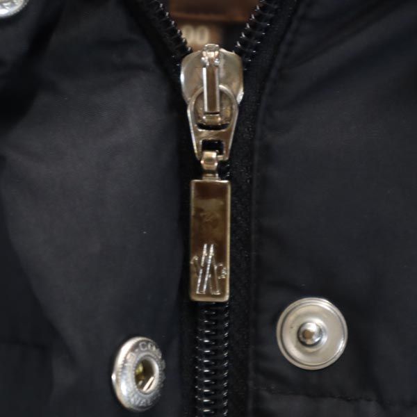 モンクレール リアルファー ダウンジャケット 00 黒 MONCLER