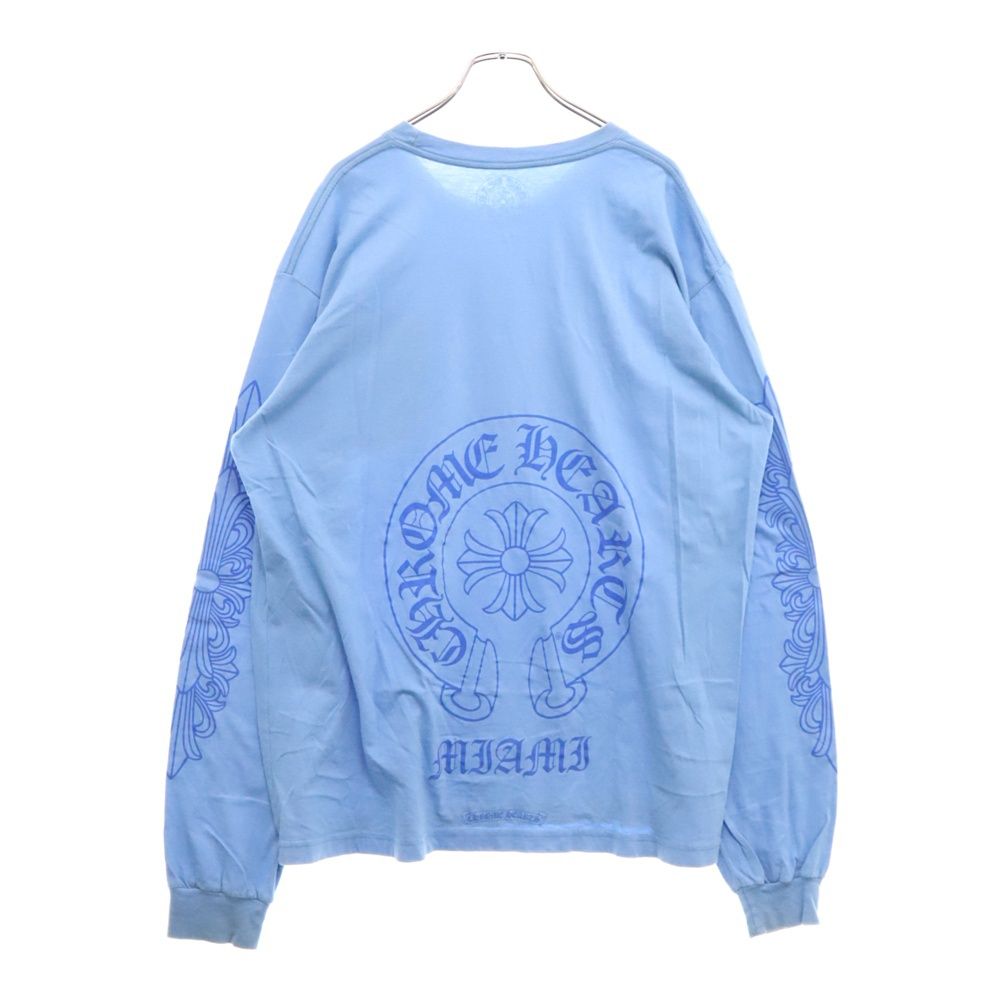 マイアミ限定◆希少品【CHROME HEARTS】horseshoe 長袖 T-shirt CHROME HEARTS MIAMI Limited Horseshoe Long Sleeve Tee Size