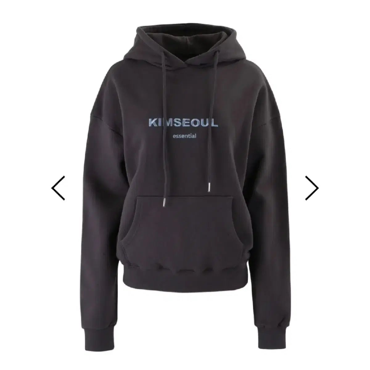 キムSEOUL ソウル ロゴ WHO フーディー チャコール