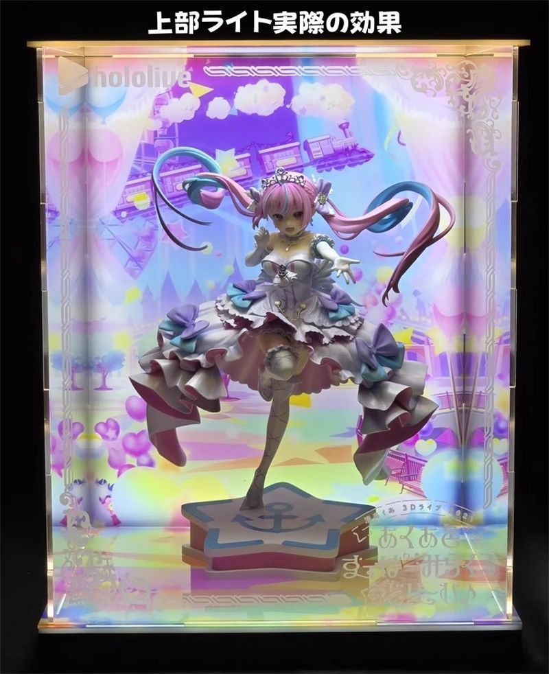 湊あくあ アクリル フィギュアケース コレクションケース (上下+背景照明) Amazon.co.jp: 湊あくあ 1/7 コトブキヤ 専用 フィギュアケース