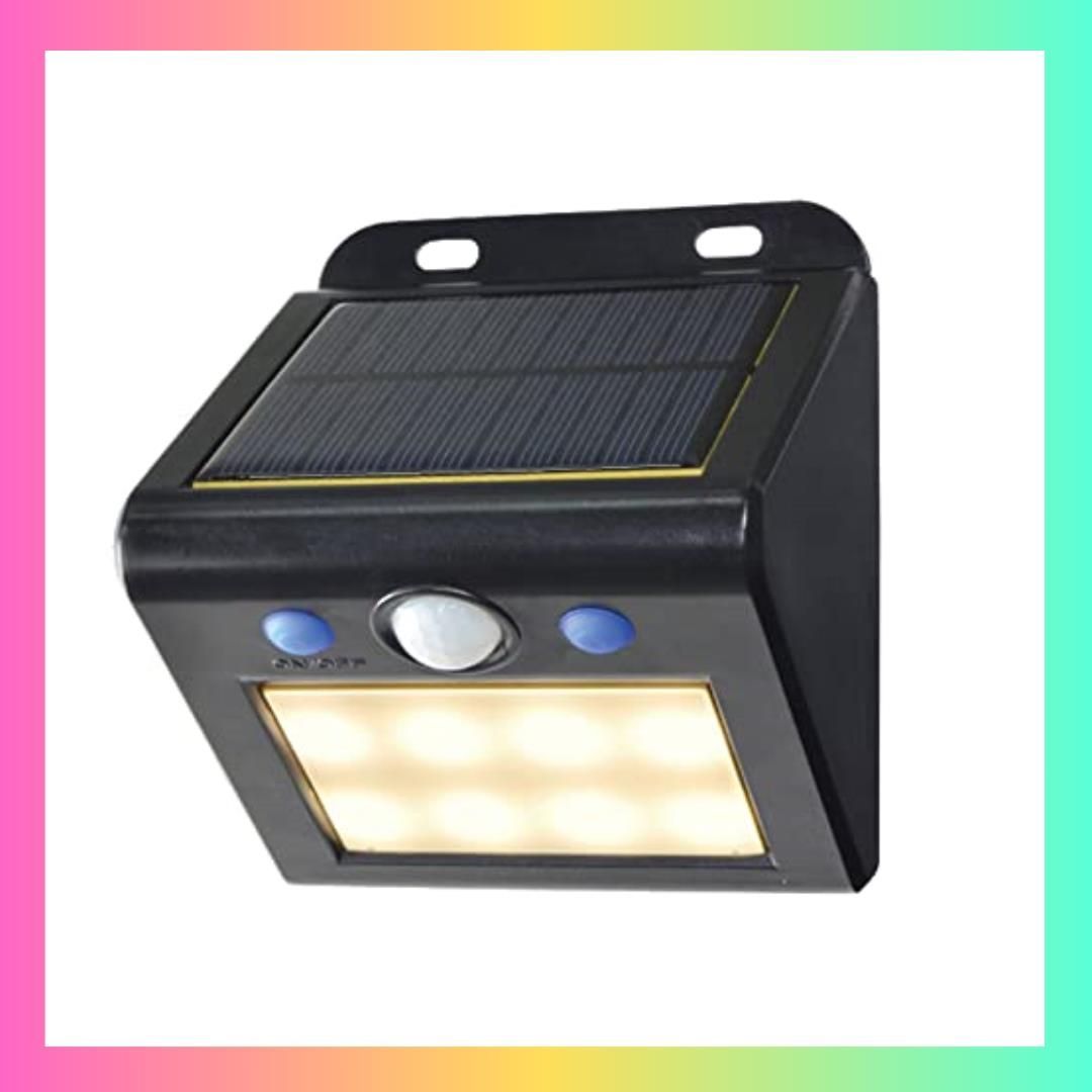 エルパ (ELPA) LEDセンサーウォールライト (小 電球色 ソーラー式 防水