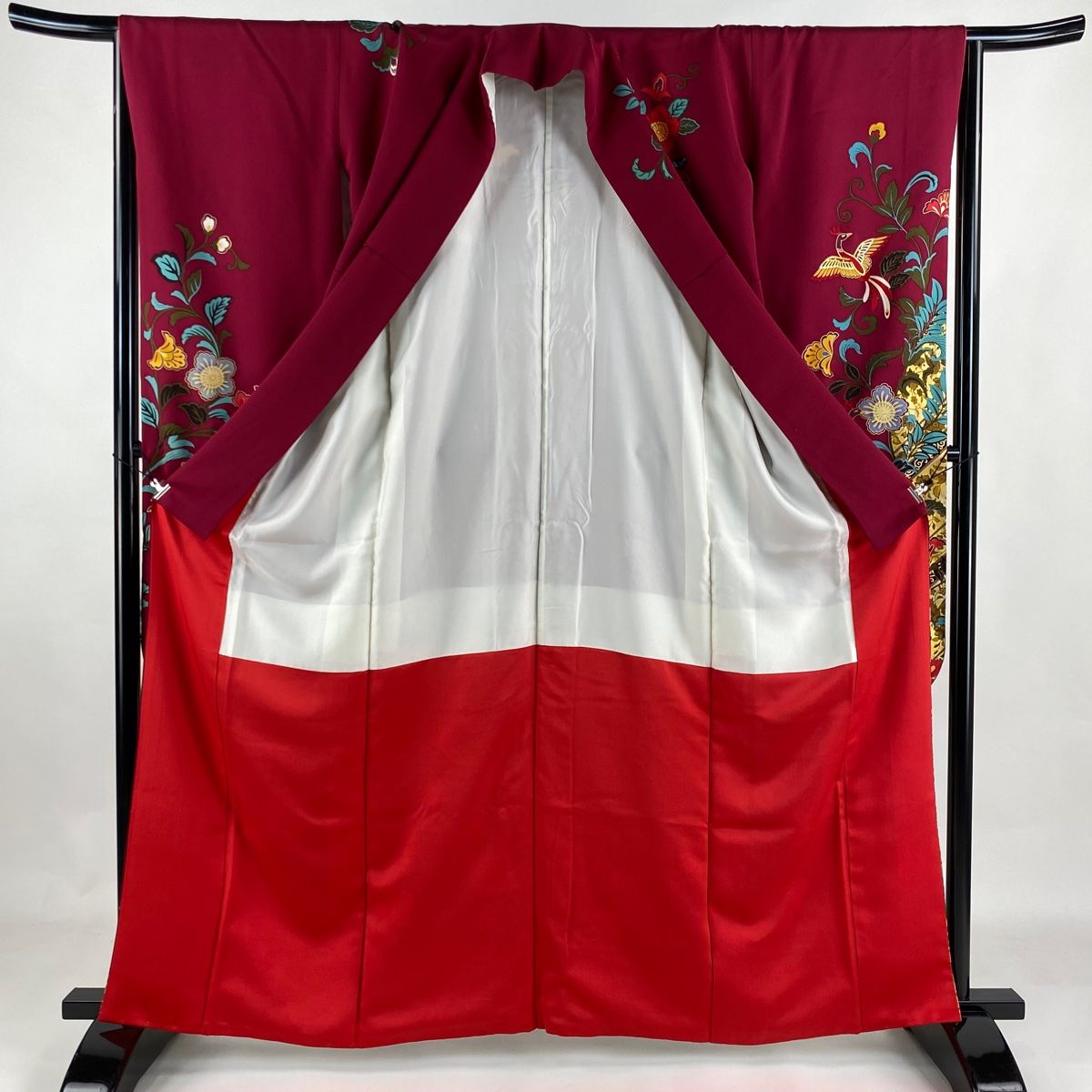 振袖 美品 逸品 身丈160cm 裄丈64.5cm 正絹 【中古】（振袖 身丈160cm  