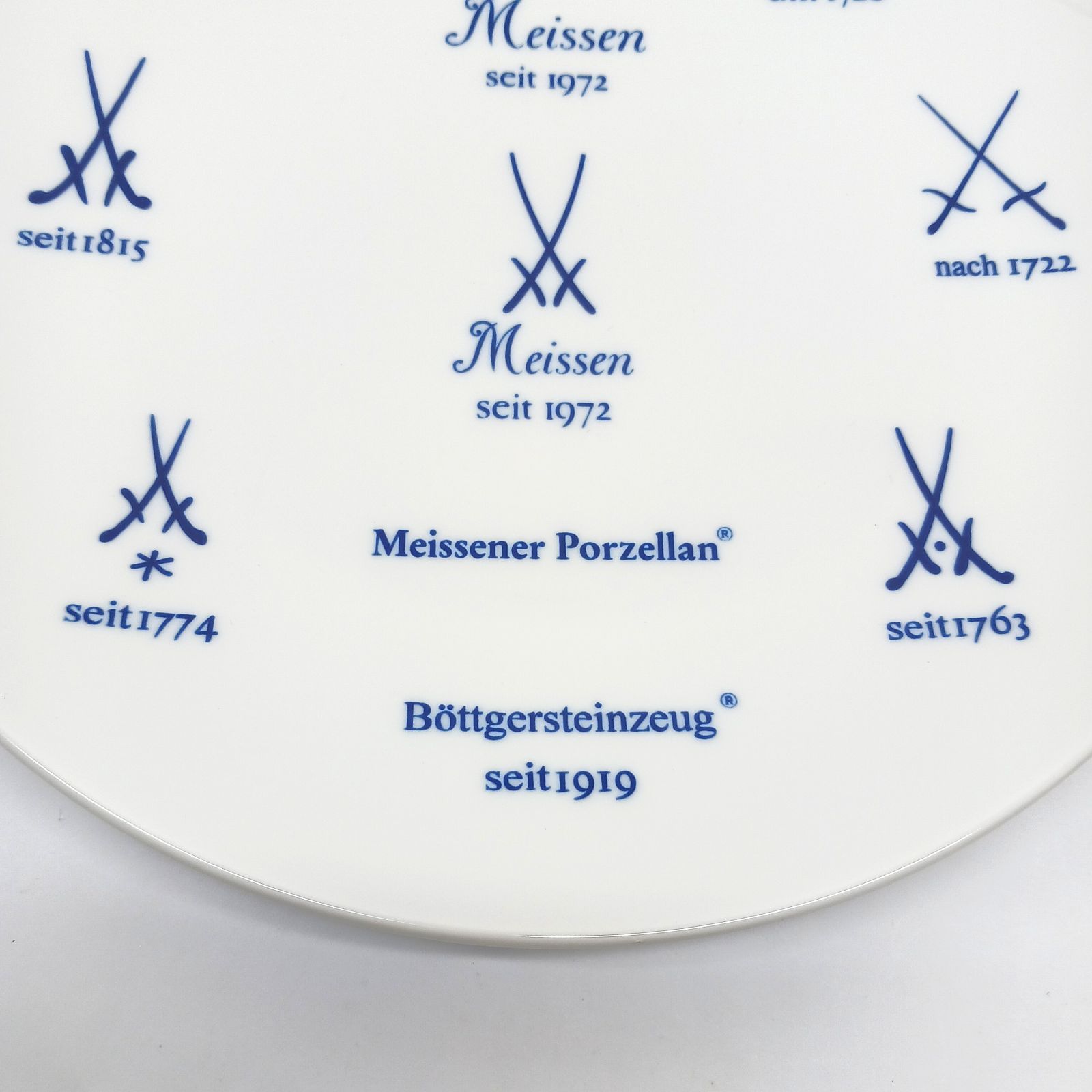 Meissen マイセン 歴代双剣マーク プレート 飾り皿 - メルカリ