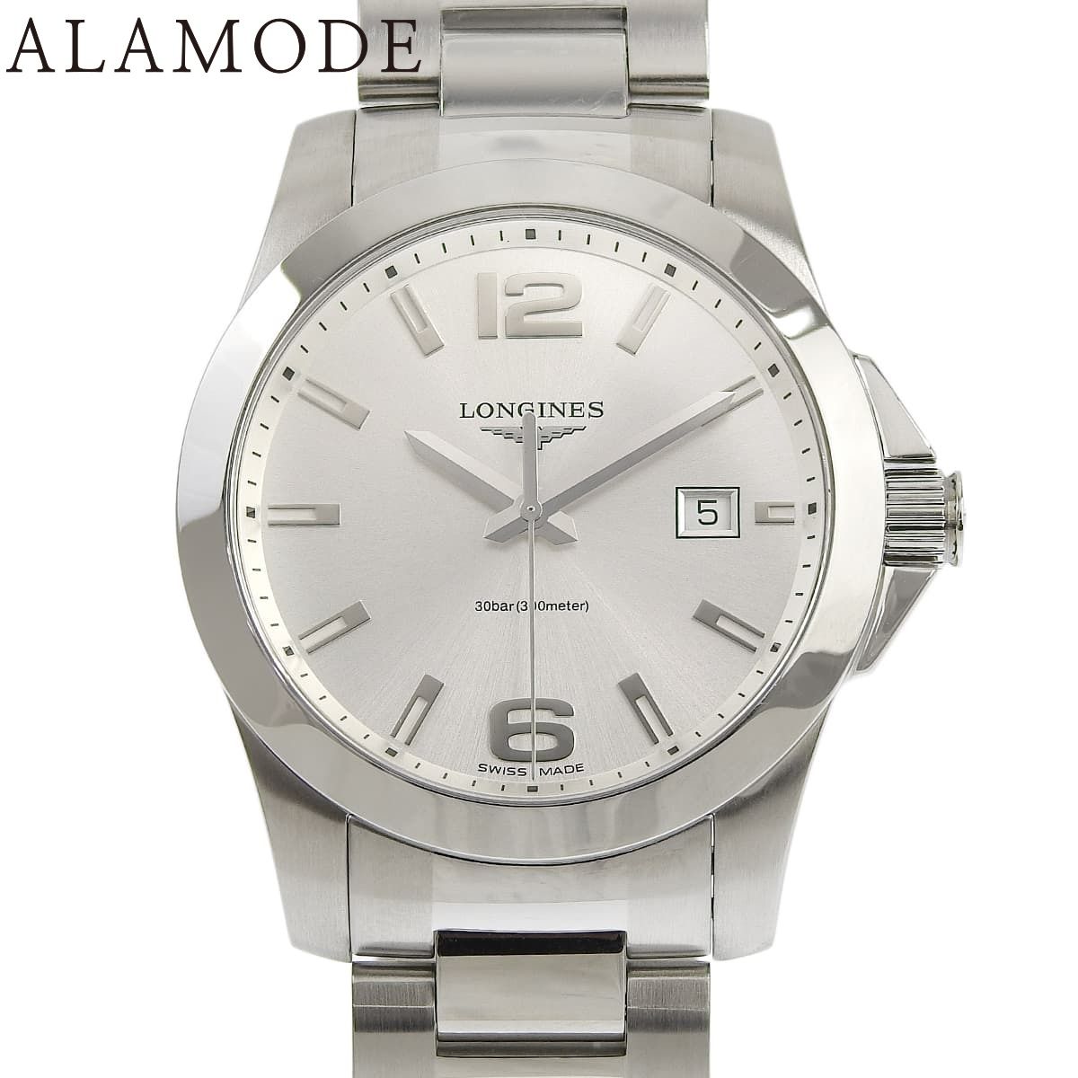 ロンジン コンクエスト シルバー 腕時計 コマ付き ジャンク ジャンク