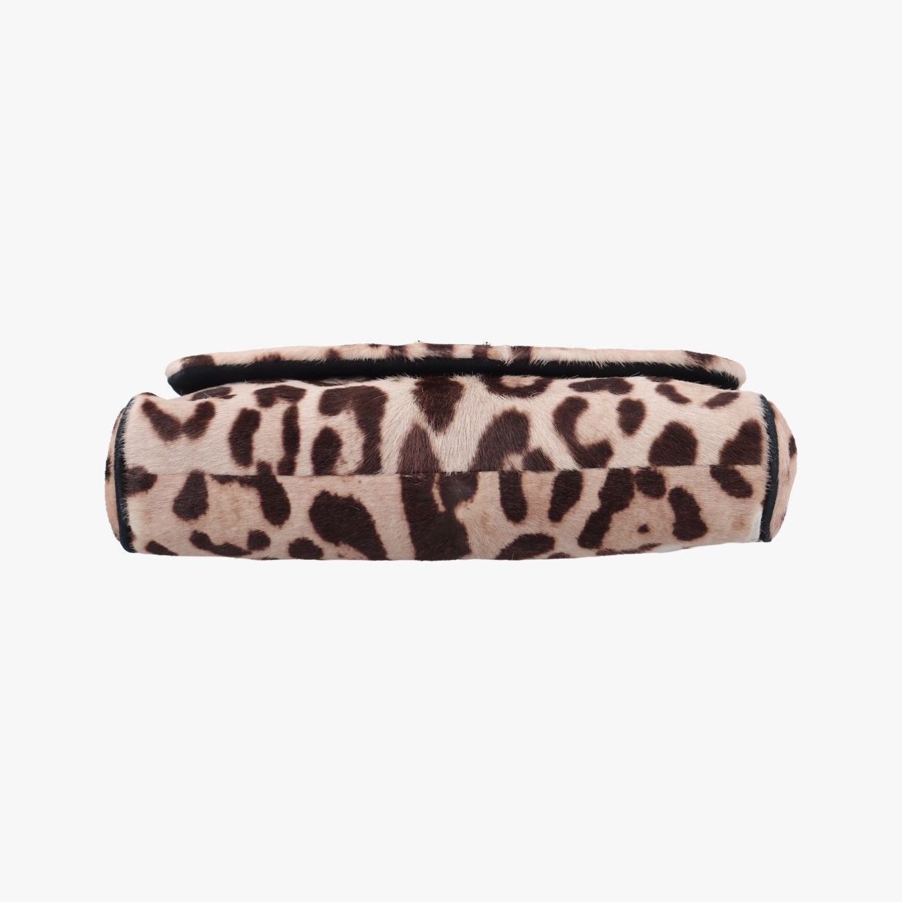 - Gabbanaレオパードプリントブラウン×マルチカラーハラコ