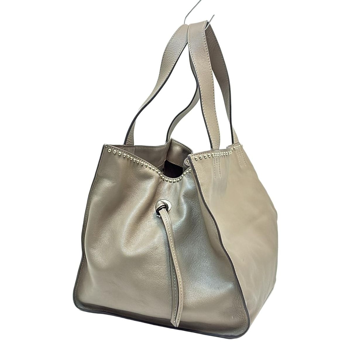 J-MDavidson ジェイ-エムデヴィッドソン トートバッグ ベル S ウィズ スタッズ 1514N 7314 グレーベージュ レザー