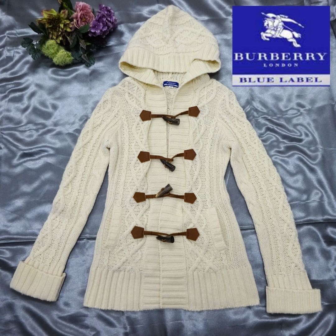 BURBERRY BLUE LABEL バーバリー ブルーレーベル ニットダッフル