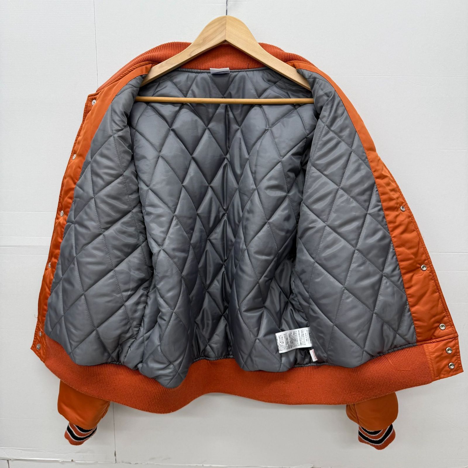Champion スタジャン オレンジ 中古 チャンピオン スタジャン Mサイズ C8-N647 Champion メンズ
