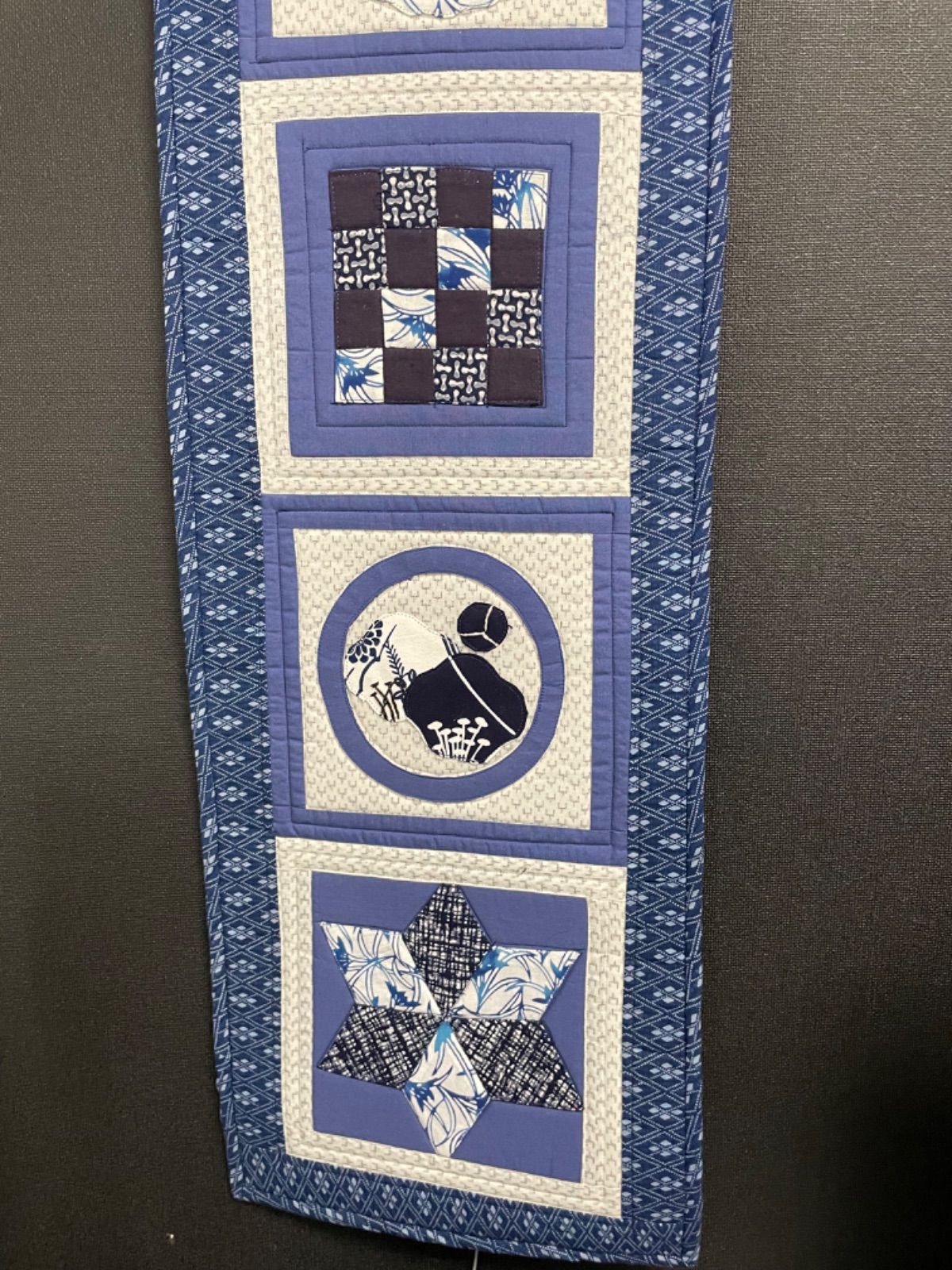 ハンドメイド　着物　リメイク　マルチカバー　or タペストリー　サステナブル ハンドメイド 着物リメイク タペストリー 2 - メルカリ