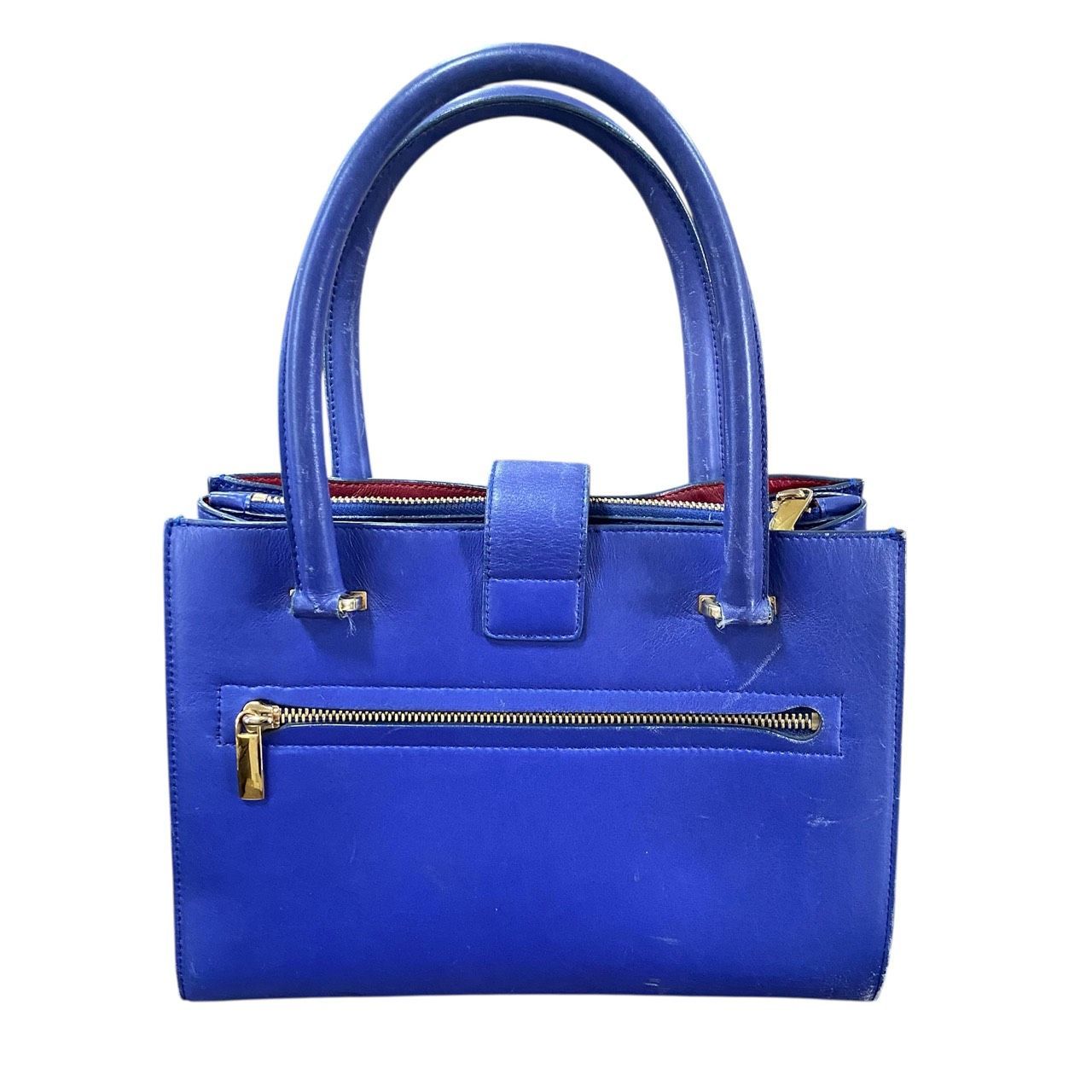 Salvatore Ferragamo サルヴァトーレフェラガモ ガンチーニ ハンドバッグ ブルー レディース