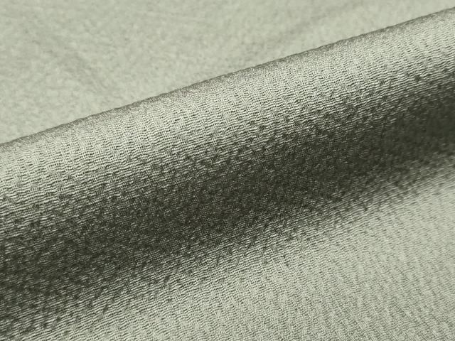 平和屋着物○上質な色無地 霞地紋 青白橡色 正絹 逸品 DAAV6384ps