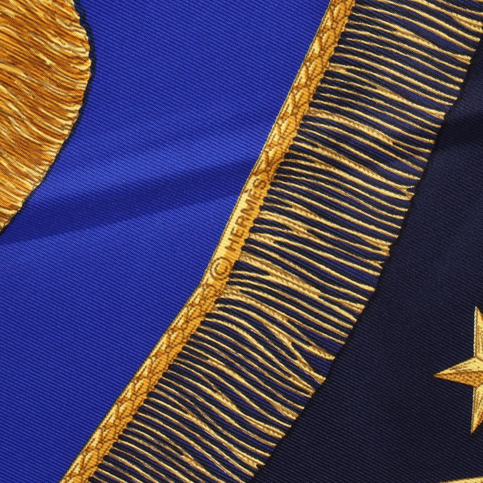 エルメス HERMES スカーフ カレ90 POSTE ET CAVALERIE シルク カレ90