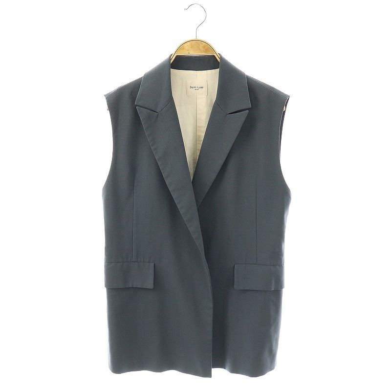Demi-Luxe BEAMS ポリエステルウールロングジレ デミルクス ビームス Demi-Luxe BEAMS ポリエステル ウール