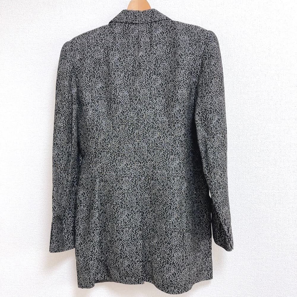 ケンゾー KENZO ジャケット 花柄 ブラック系 38サイズ 964851 - メルカリ
