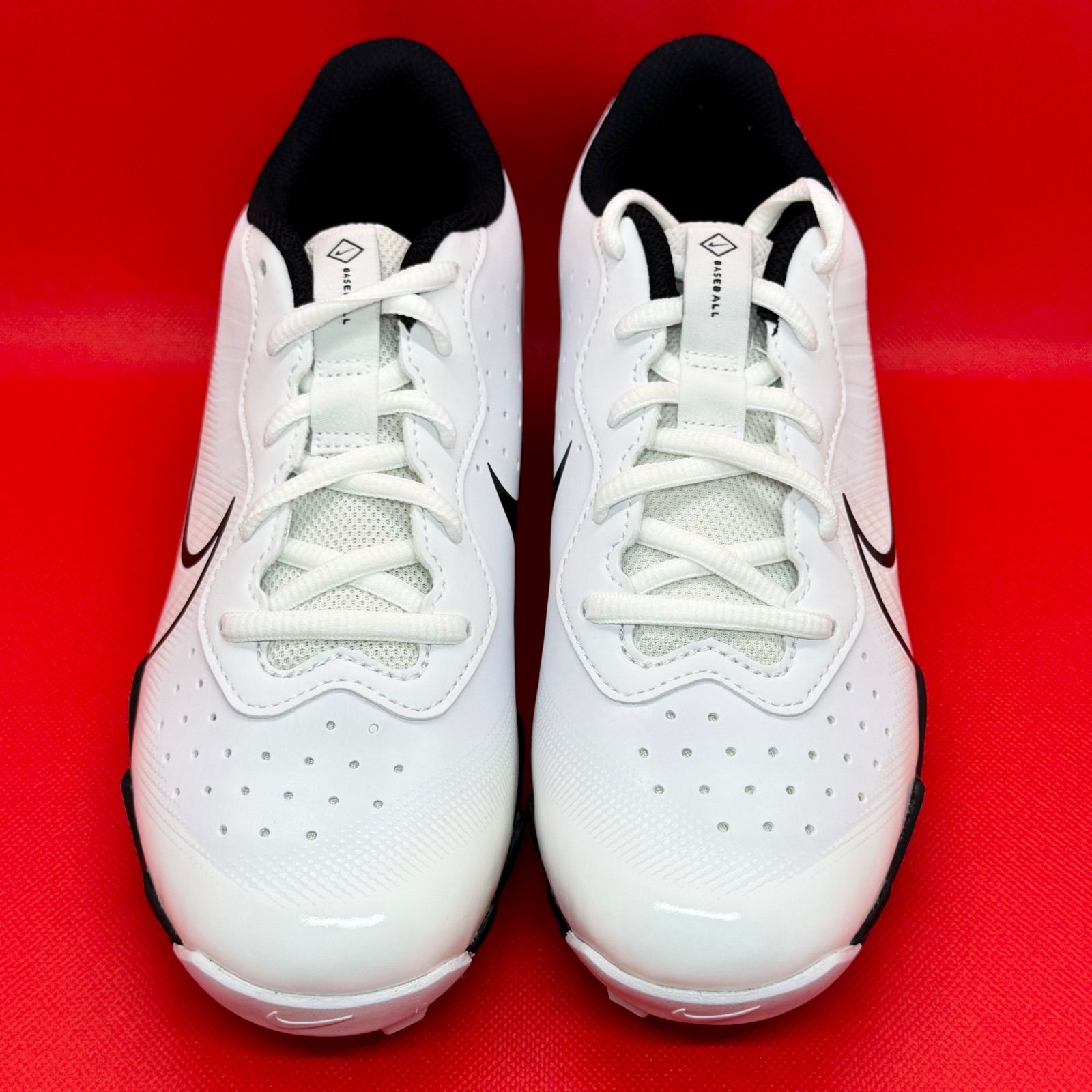  ナイキ ジュニア 野球スパイク アルファハラチ４キーストン ホワイト×ブラック スパイク シューズ