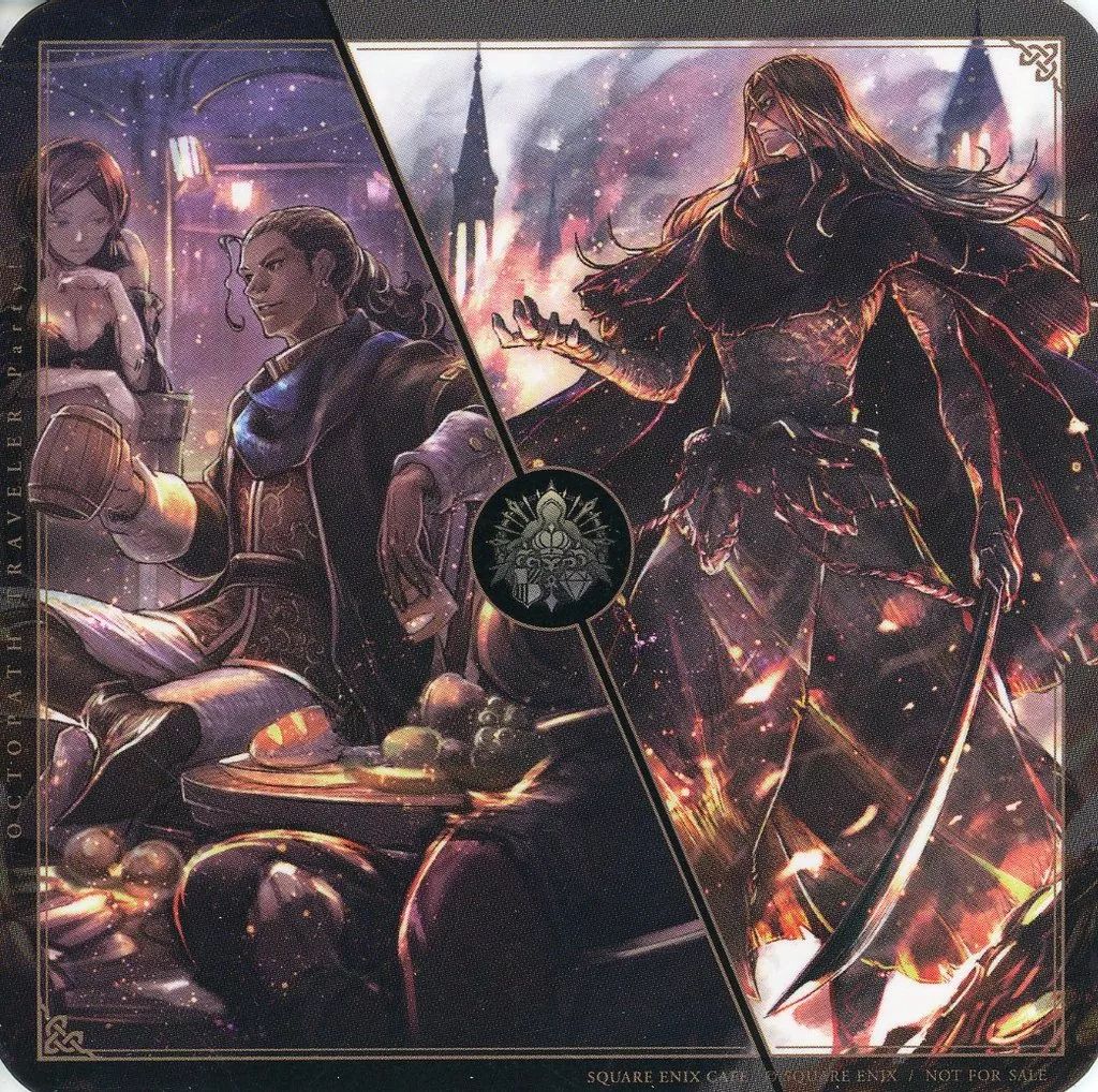 中古】コースター バルジェロ＆オクトラ コースター 「SQUARE ENIX