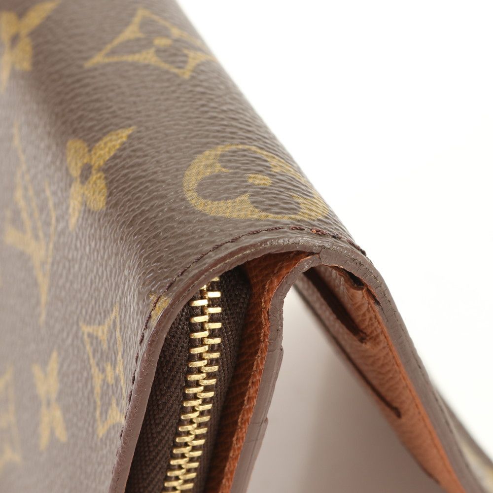 ルイヴィトン モノグラム コンパクト ジップ M61667 二つ折り 財布  