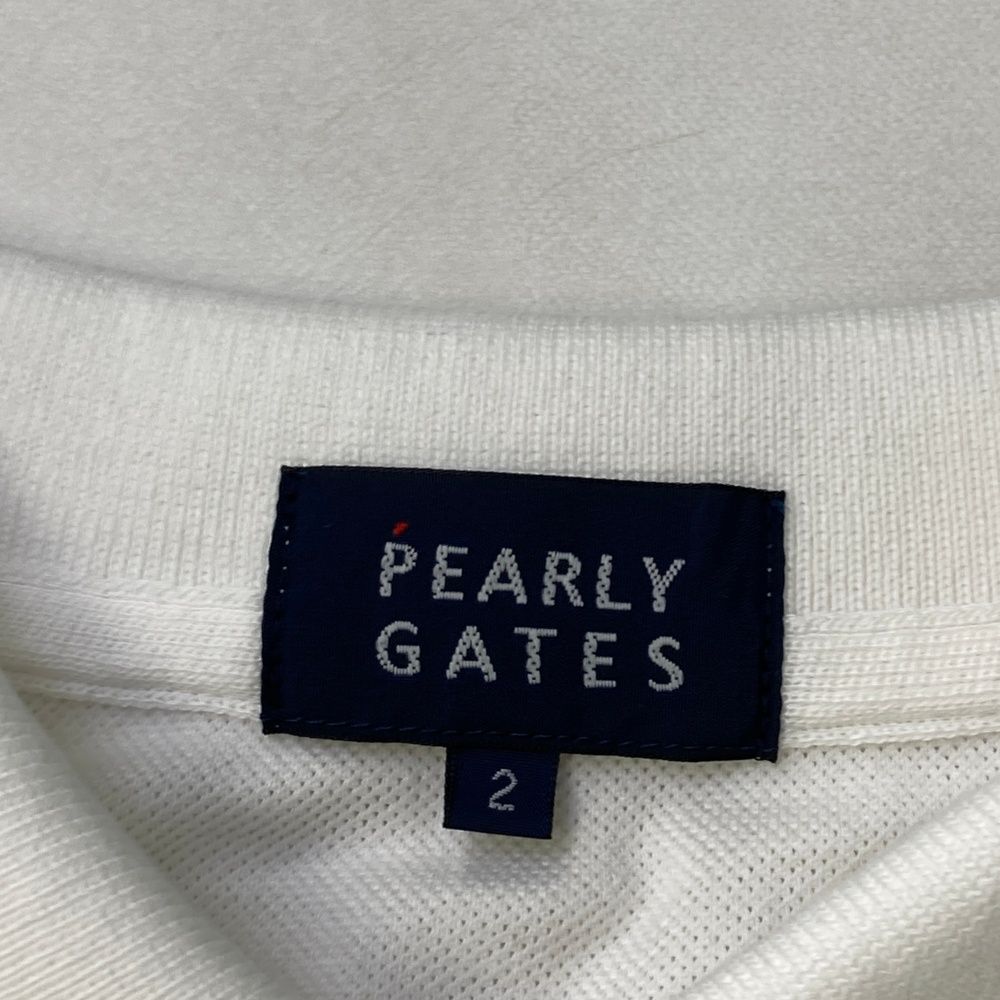 サイズ 2 PEARLY GATES パーリーゲイツ 055-2160408 半袖ポロシャツ ホワイト系 240101523440 ゴルフウェア レディース ストスト LLC-HASEGAWATOSO_COM