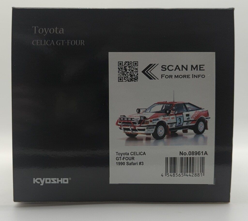 京商 1/18 京商オリジナル トヨタ セリカ GT-FOUR (ST165) 1990 サファリ #3 08961A