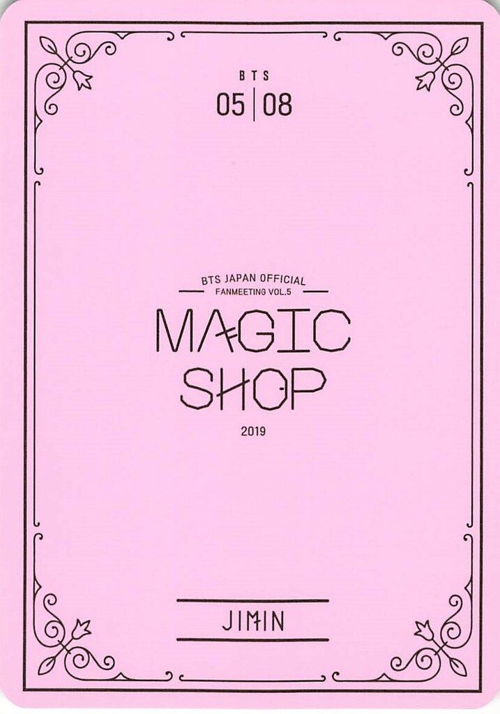 BTS MAGIC SHOP JIMIN ミニフォトカード 5/8 - メルカリ