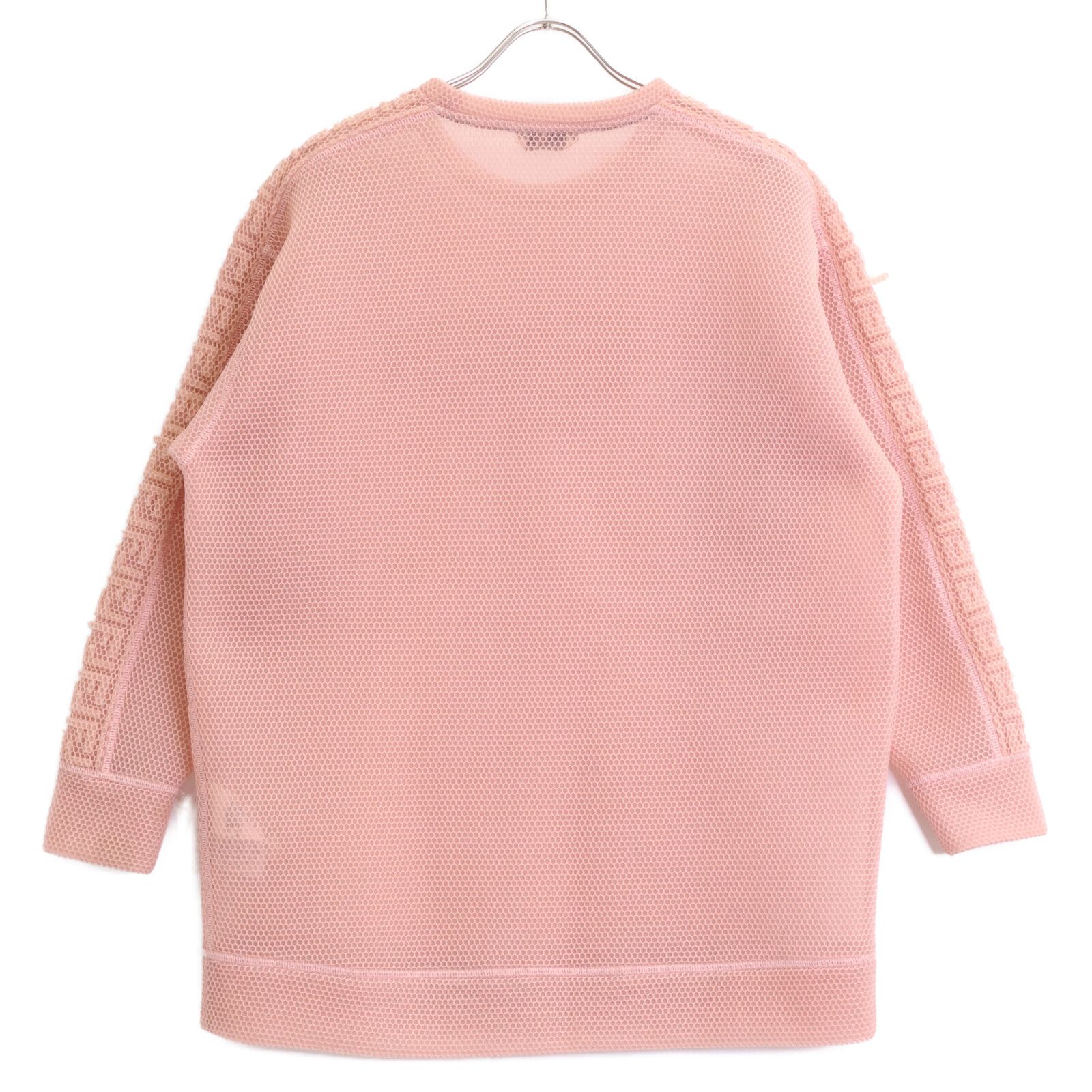 FENDI フェンディ 正規 FS7248 A9FK テクニカルメッシュ フロント アーム ロゴ プルオーバー 長袖カットソー XXS MERCADOAVALIA_COM_BR