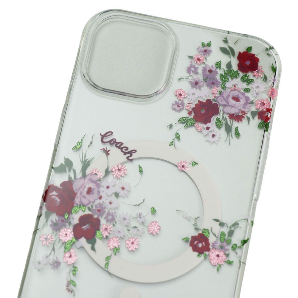 COACH】コーチ ムーディーフローラル MagSafe対応 iPhone14Plus ケース