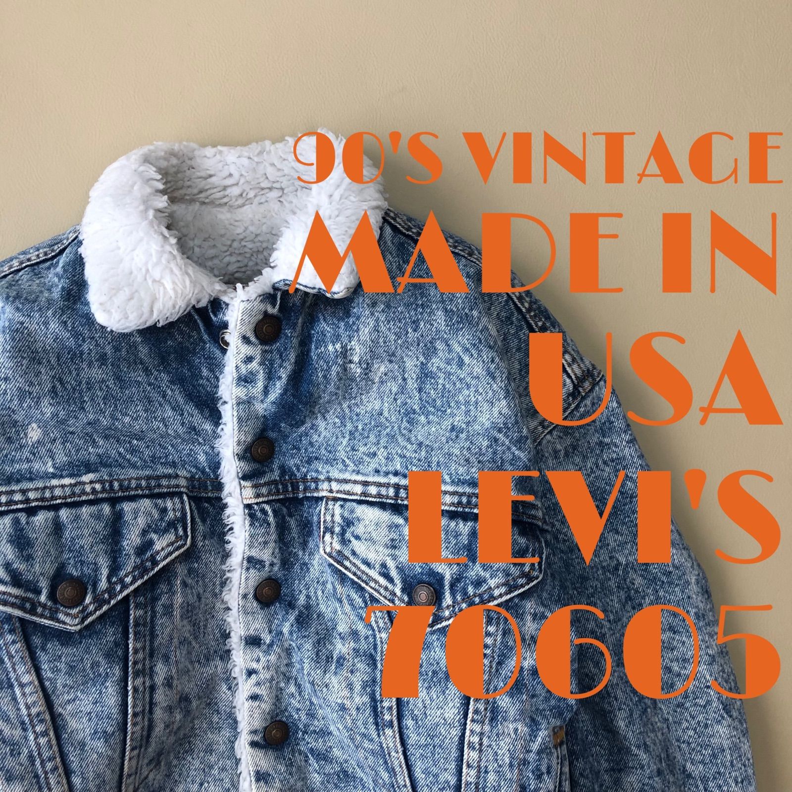 90'sアメリカ製levi's 70605 リーバイス ボアジャケット 24339sの90 ...