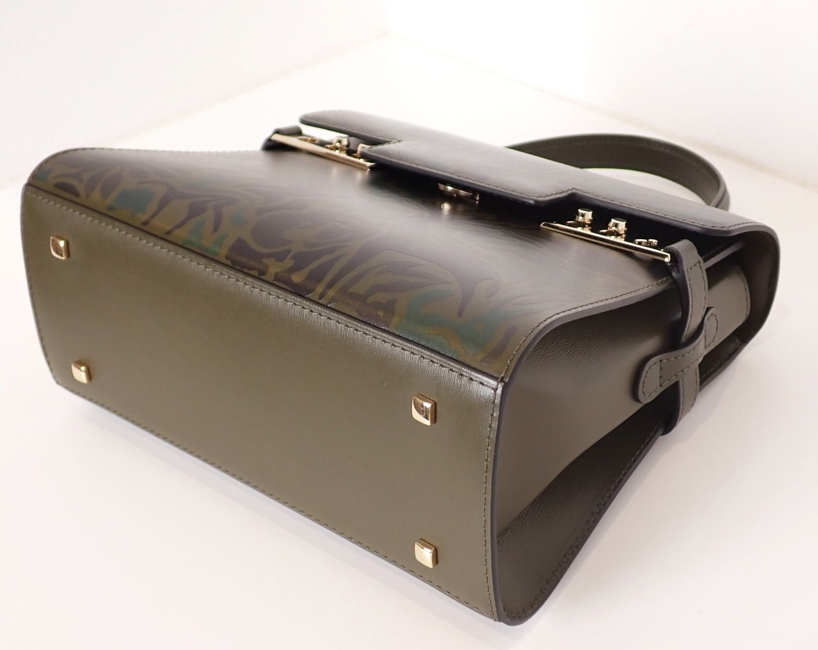 幻の逸品！未使用 超美品 DEL VAUX デルヴォー タンペートPM 型押し 2WAYショルダーバッグ レザー