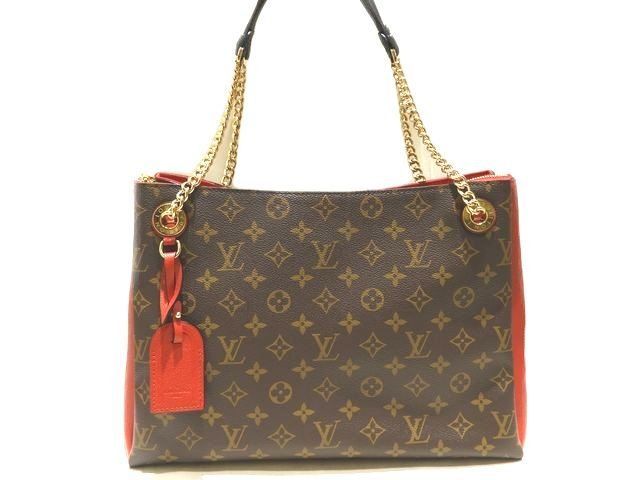 美品 LOUIS VUITTON ヴィトン スレンヌＭＭ チェーン ショルダー トートバッグ ☆ Ｍ43773 モノグラム スリーズ レディース  レッド ▽ 6I - メルカリ