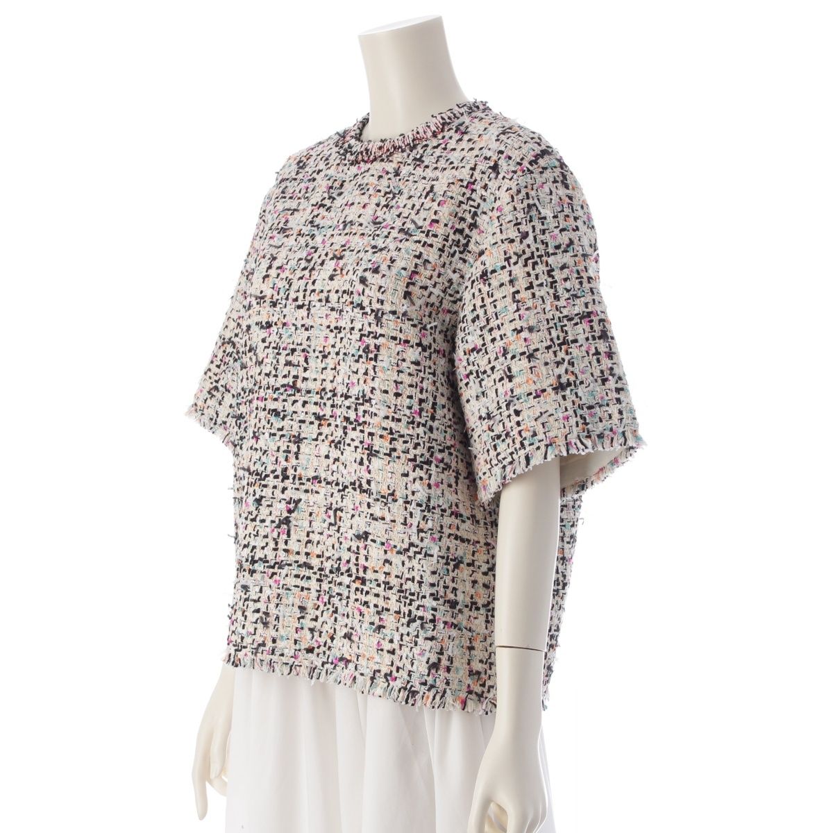 ドゥロワー Drawer 24SS コットン レース カットワーク 刺繍 ハーフ  