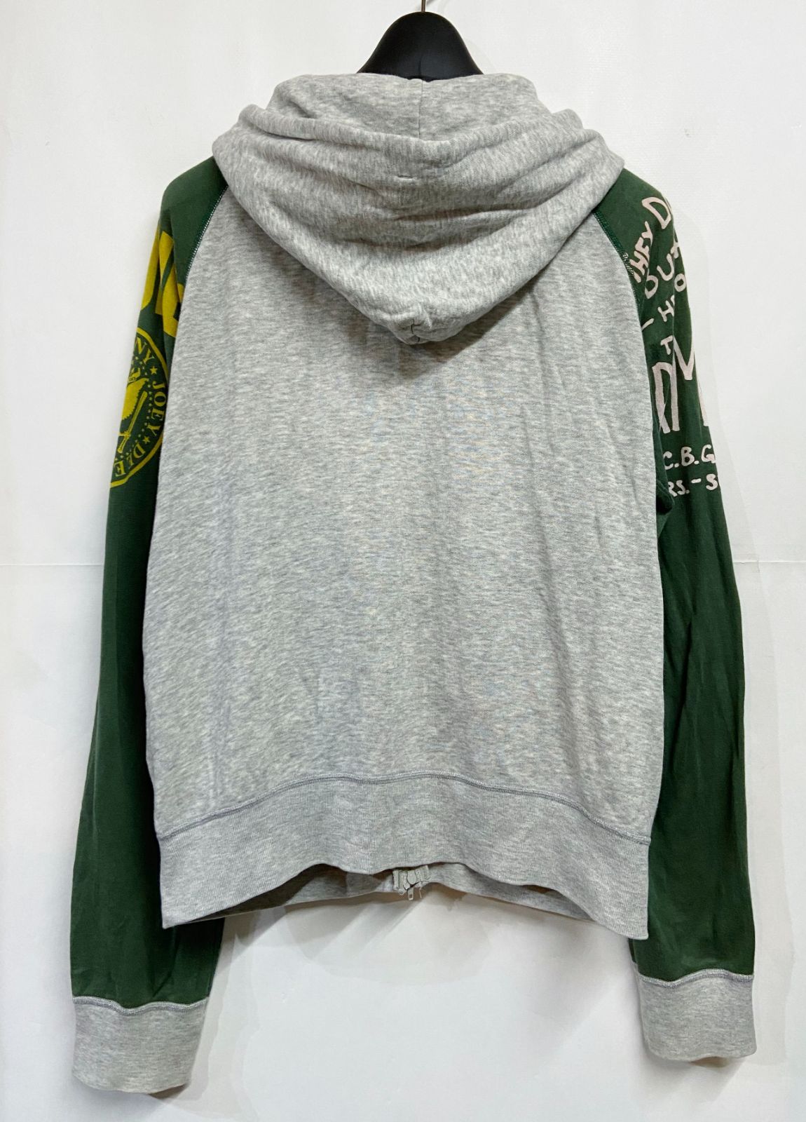 HYSTERIC GLAMOUR◆RAMONES/ラモーンズ/PUNK/ジップパーカー/FREE/コットン/GRY/無地/グレー HYSTERIC GLAMOUR(ヒステリックグラマー) / RAMONES/ラモーンズ