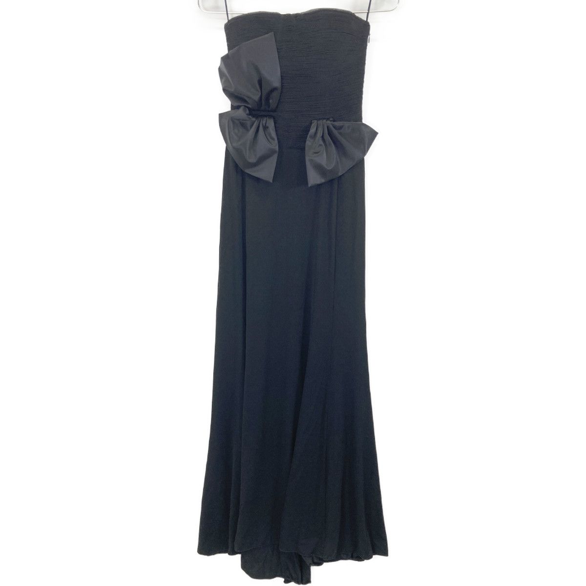 GIORGIO ARMANI ジョルジオアルマーニ J09970 ﾌﾞﾗｯｸ ﾁｭｰﾙﾄｯﾌﾟ ﾄﾞﾚｽﾜﾝﾋﾟｰｽ 38