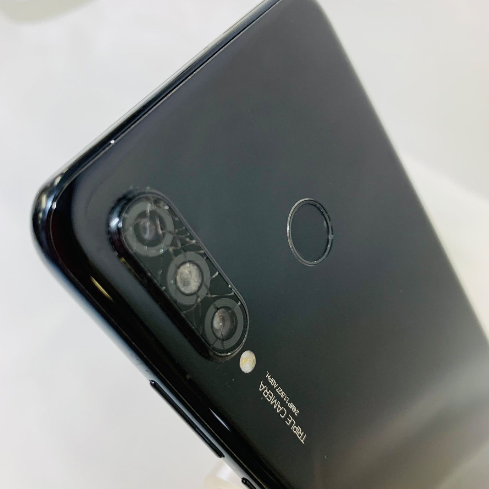 【iPhone 7】128GB ブラック SIMロック解除済 ☆訳あり品au HUAWEI P30 lite Premium 128GB HWV33 ブラック SIM