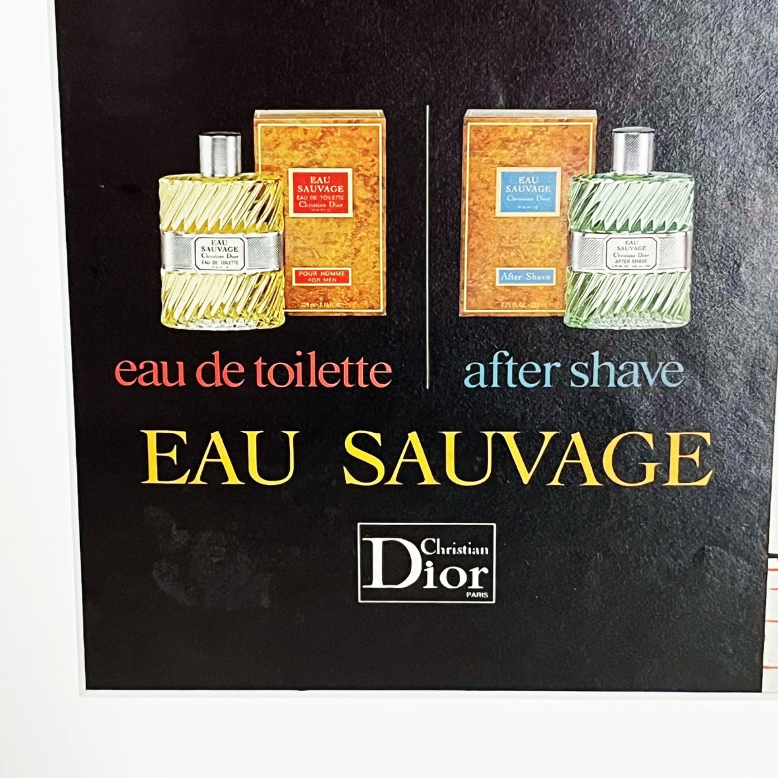 1980's ルネグリュオ ヴィンテージポスター(Christian Dior) 1980 広告＞ Christian Dior クリスチャン・ディオール Rene