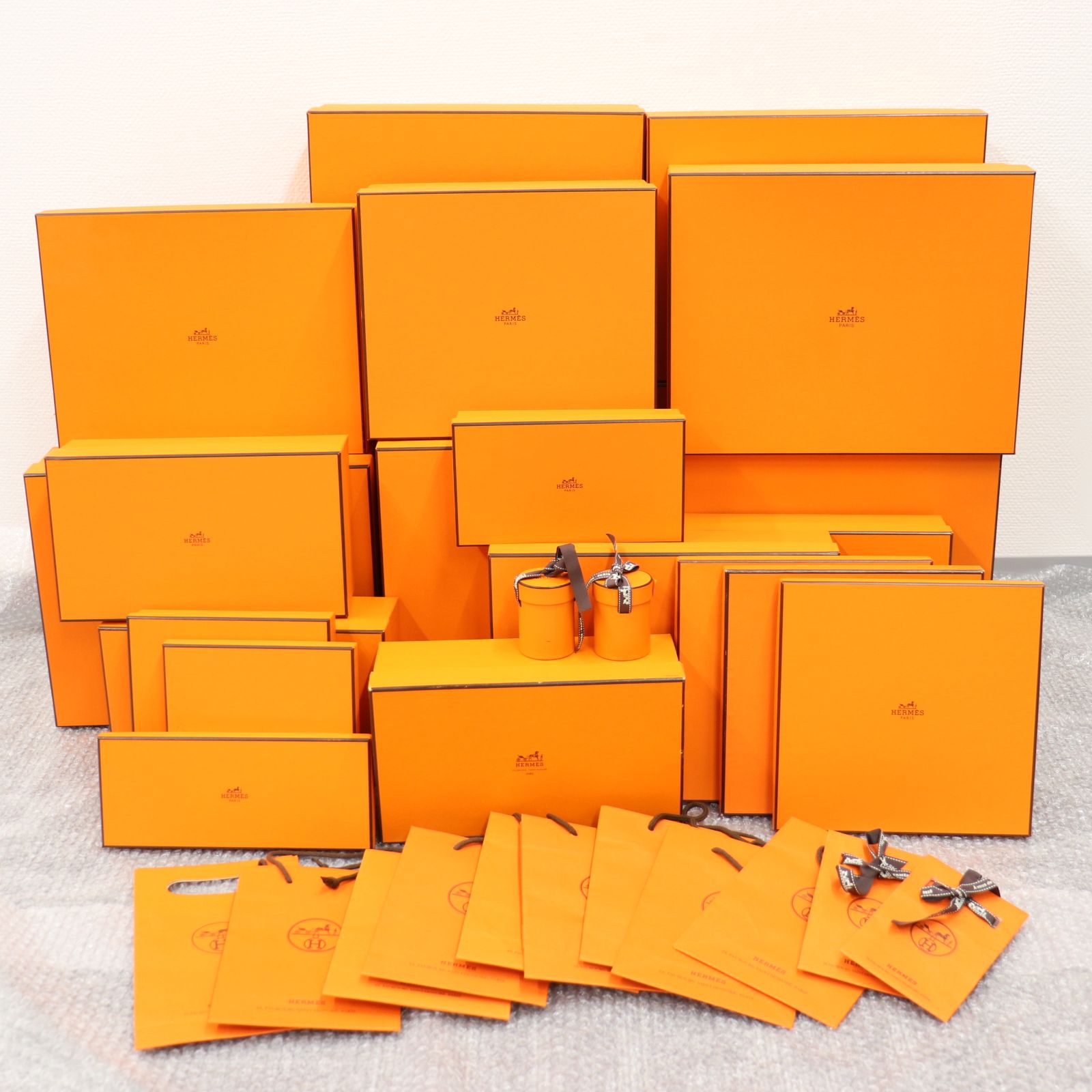 ITNM0XVGK43C エルメス ブランド 箱 BOX 保存袋 純正 空き箱 オレンジ 
