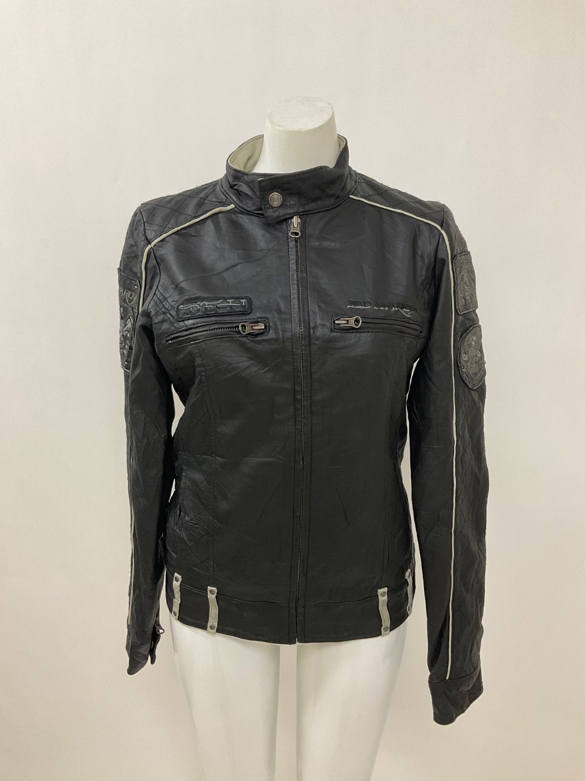 人気ブランドの新作も! Ed Hardy 本革レザーライダースJK 格安