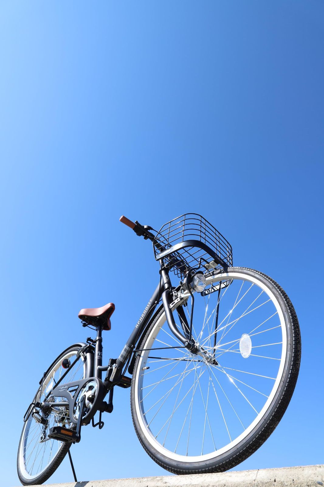 パンクしにくい自転車 LEDダイナモライト