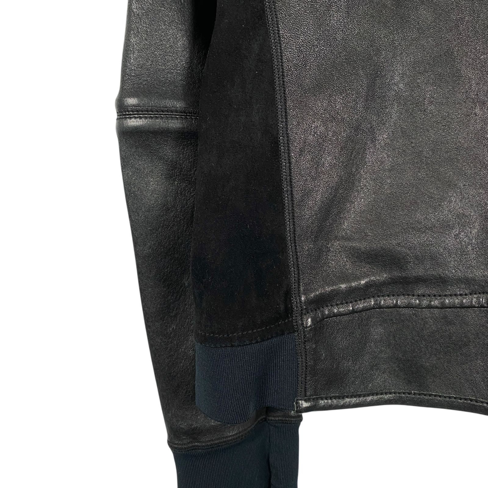 SAINT LAURENT ブラック シングルライダースジャケット　羊皮 SAINT LAURENT (サンローラン) L01 MOTORCYCLE JACKET (モーター