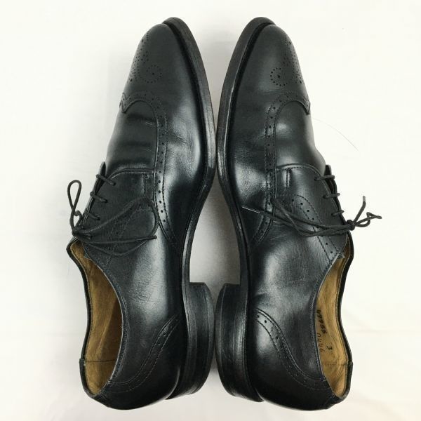 試着交換OK！Allen Edomonds/アレンエドモンズ　kingswood/Vintage 　ウイングチップ〈黒/BLACK/ブラック〉size7.5C　24.5-25.0-25.5程度　ビンテージ//men's 菅NO.WZH-98 試着交換OK！Allen Edomonds/アレンエドモンズ kingswood/Vintage