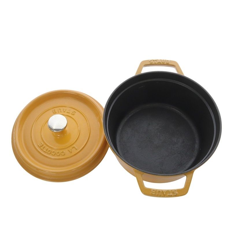 ストウブ staub LA COCOTTE ココット 20 両手鍋 雑貨 マスタード /YO28