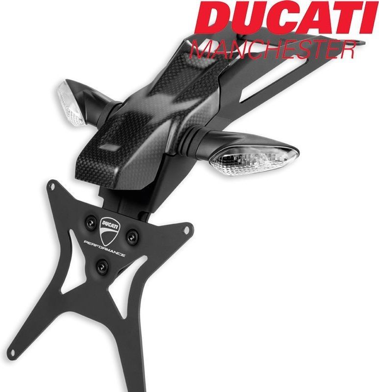 Ducati / ドゥカティ純正商品 ドゥカティ・ハイパーモタードカーボンとアルミナンバープレートホルダー | 96989911C