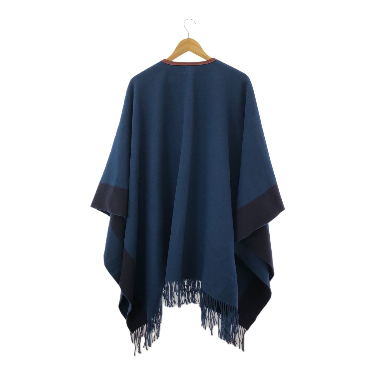 HERMES エルメス　ロカバールポンチョ(ネイビー) HERMES エルメス ロカバール ポンチョ レザータッセル トップス