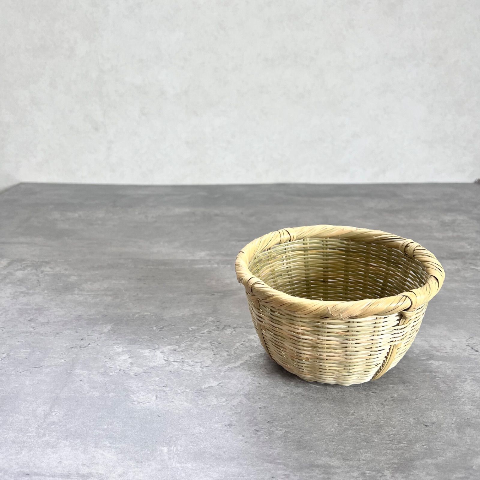 国産 2合用 米研ぎザル 竹ザル 竹かご